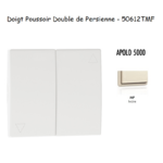 Doigt poussoir double va-et-vient de persienne APOLO5000 50612TMF Ivoire