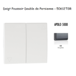 Doigt poussoir double va-et-vient de persienne APOLO5000 50612TGR Graphite