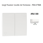 Doigt poussoir double va-et-vient de persienne APOLO5000 50612TBM Blanc MAT