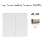 Doigt poussoir double va-et-vient de persienne APOLO5000 50612TCH Champagne