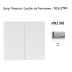 Doigt poussoir double va-et-vient de persienne APOLO5000 50612TPR Argent