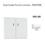 Doigt Double Fonction Lumineux APOLO5000 50615TBM Blanc MAT