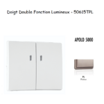 Doigt Double Fonction Lumineux APOLO5000 50615TPL Platine