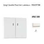 Doigt Double Fonction Lumineux APOLO5000 50615TBR Blanc