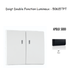 Doigt Double Fonction Lumineux APOLO5000 50615TPT Noir