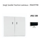Doigt Double Fonction Lumineux APOLO5000 50615TPM Noir MAT