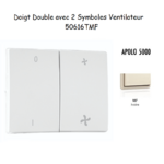 Doigt avec 2 symboles ventilateur APOLO5000 50616TMF