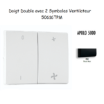 Doigt avec 2 symboles ventilateur APOLO5000 50616TPM