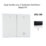 Doigt avec 2 symboles ventilateur APOLO5000 50616TPT