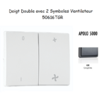 Doigt avec 2 symboles ventilateur APOLO5000 50616TGR
