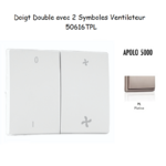 Doigt avec 2 symboles ventilateur APOLO5000 50616TPL