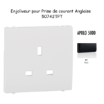 Enjoliveur pour prise anglaise APOLO5000 50642TPT Noir
