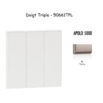 Doigt triple APOLO5000 50661TPL Platine