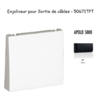 Enjoliveur rosette passage de cable APOLO5000 50671TPT Noir