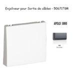 Enjoliveur rosette passage de cable APOLO5000 50671TGR Graphite