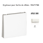 Enjoliveur rosette passage de cable APOLO5000 50671TBR Blanc