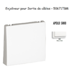 Enjoliveur rosette passage de cable APOLO5000 50671TBM Blanc MAT