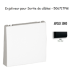 Enjoliveur rosette passage de cable APOLO5000 50671TPM Noir MAT