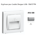 Enjoliveur double chargeur usb APOLO5000 50673TPR ARgent
