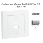 Enjoliveur pour Chargeur Double USB Type A + Type C 50674TPR