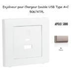 Enjoliveur pour Chargeur Double USB Type A + Type C 50674TPL