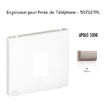 Enjoliveur pour prise de téléphone Apolo 50712TPL Platine