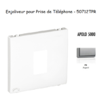 Enjoliveur pour prise de téléphone Apolo 50712TPR Argent