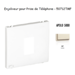 Enjoliveur pour prise de téléphone Apolo 50712TMF Ivoire