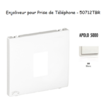 Enjoliveur pour prise de téléphone Apolo 50712TBR Blanc