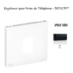Enjoliveur pour prise de téléphone Apolo 50712TPT Noir
