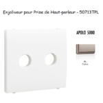 Enjoliveur pour prise de haut parleur a terminaux à vis APOLO5000 50713TPL Platine