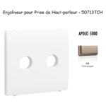 Enjoliveur pour prise de haut parleur a terminaux à vis APOLO5000 50713TCH Champagne