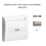 Enjoliveur pourinterrupteur card systel APOLO5000 50731TPL Platine