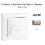 Enjoliveur pour interrupteur Card System Apolo 5000 50733TPL Platine