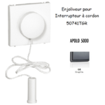 Enjoliveur pour interrupteur à cordon APOLO5000 50741TGR Graphite