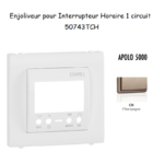 Enjoliveur pour interrupteur horaire digital 1 circuit APOLO5000 50743TCH Champagne