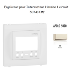 Enjoliveur pour interrupteur horaire digital 1 circuit APOLO5000 50743TMF Ivoire