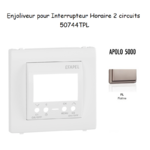 Enjoliveur pour interrupteur horaire digital 2 circuits APOLO5000 50744TPL Platine