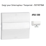 Doigt pour interrupteur temporisé APOLO5000 50745TBM Blanc MAT