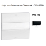 Doigt pour interrupteur temporisé APOLO5000 50745TPM Noir MAT