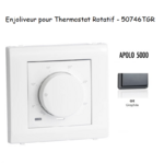 Enjoliveur pour thermostat rotatif Apolo 5000 50746TGR Graphite