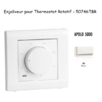 Enjoliveur pour thermostat rotatif Apolo 5000 50746TBR Blanc