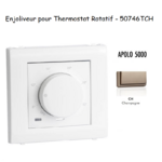 Enjoliveur pour thermostat rotatif Apolo 5000 50746TCH Champagne