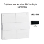 Enjoliveur pour Variateur RLC de doigts Apolo 5000 50747TPM Noir MAT