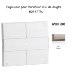 Enjoliveur pour Variateur RLC de doigts Apolo 5000 50747TPL Platine