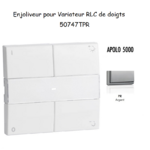Enjoliveur pour Variateur RLC de doigts Apolo 5000 50747TPR Argent