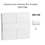 Enjoliveur pour Variateur RLC de doigts Apolo 5000 50747TBR Blanc