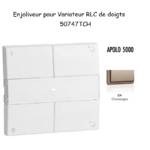 Enjoliveur pour Variateur RLC de doigts Apolo 5000 50747TCH Champagne
