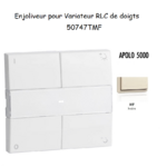 Enjoliveur pour Variateur RLC de doigts Apolo 5000 50747TMF Ivoire