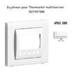 Enjoliveur Chronothermostat avec capteur IR APOLO5000 50749TBM Blanc MAT